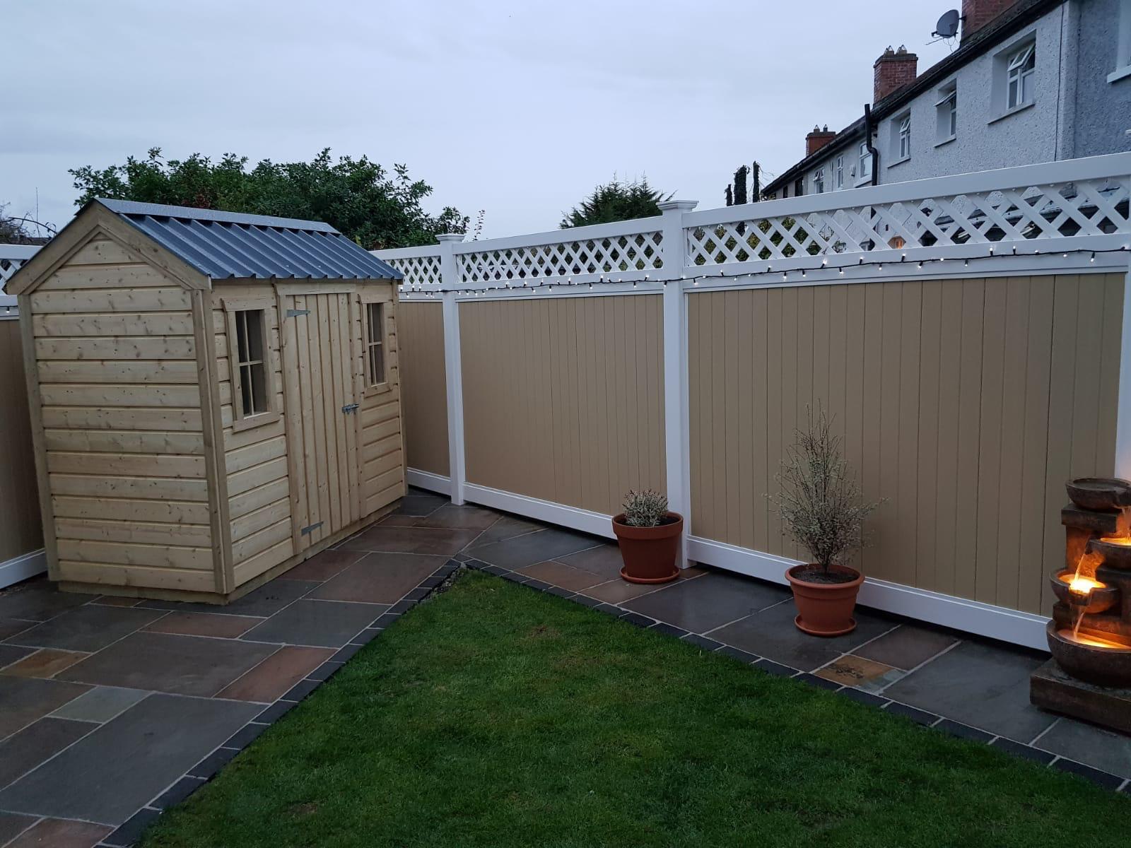 Pvc Garden Fence Panels Ireland Fasci Garden